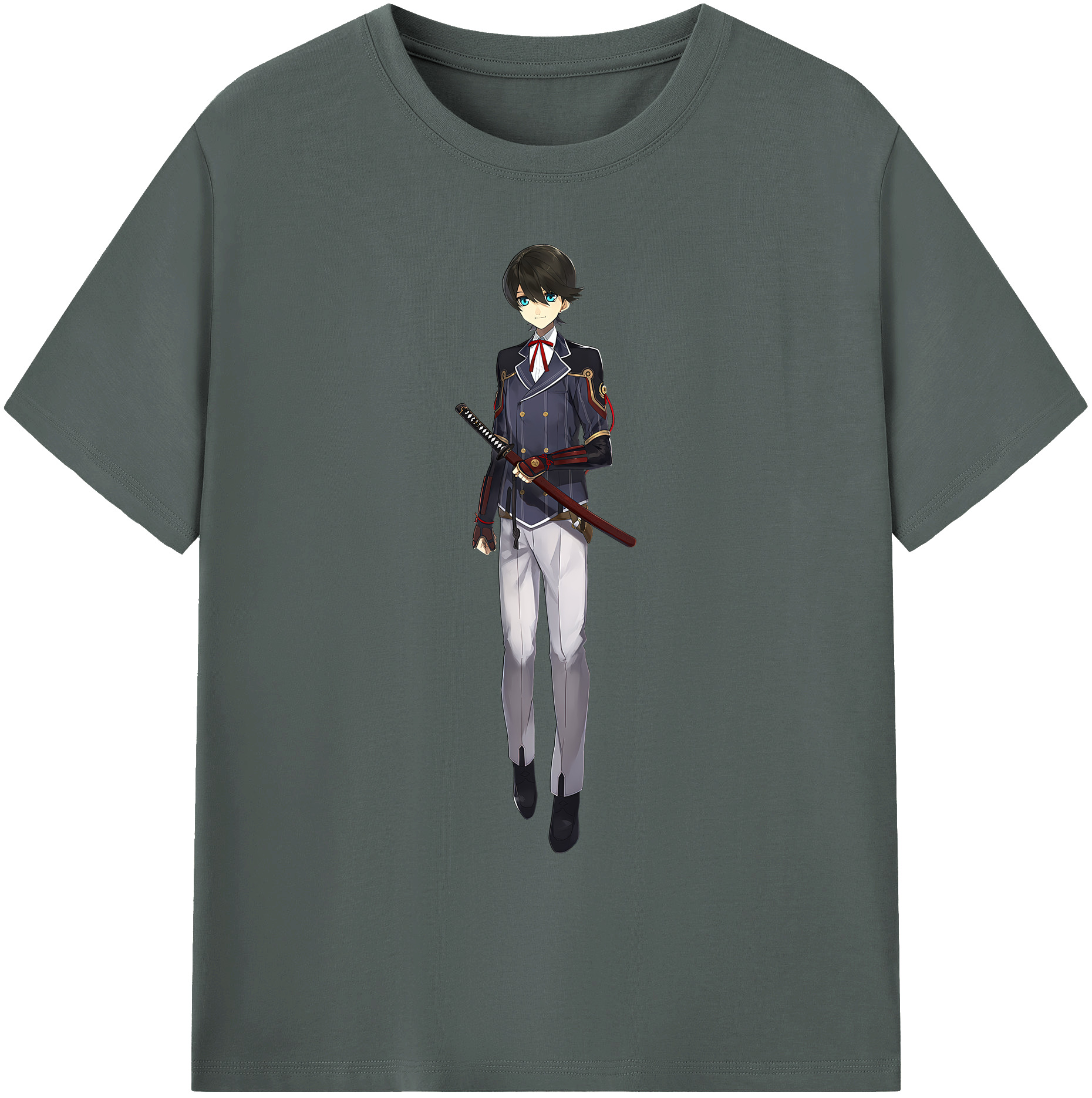 （画像用） 刀剣乱舞 Touken Ranbu 綿100％ メンズ半袖Tシャツ｜肌触りやわらか＆通気性